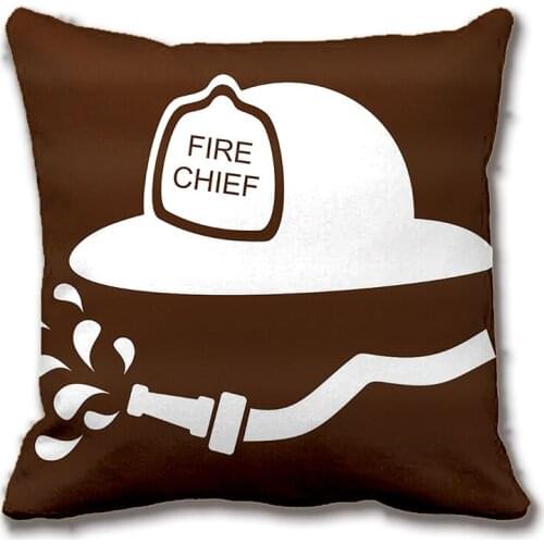 Fireman Throw Pillow In Chocolate Brown & White Throw Cushion Decorative Cushion Cover Pillow Case Customize Gift By Lvsure