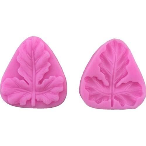 Leaf Shaped Fondant Mold Clamping 3D Silicone Mold Fondant Liquid Silicone Cake Sided Petals Meridian Mold E413