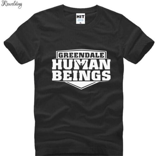 Community GREENDALE badge Printed T Shirts Men New Summer Short Sleeve O-Neck Cotton Mens T-Shirt Fashion Male Tee Shirt S-3XL