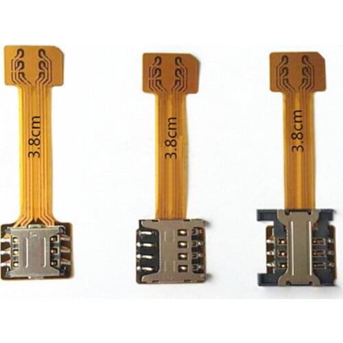 Top Hybrid Double Dual Sim card Adapter Micro SD Nano Sim Extension Adapter for Xiaomi Redmi Samsung Huawei OnePlus Meizu