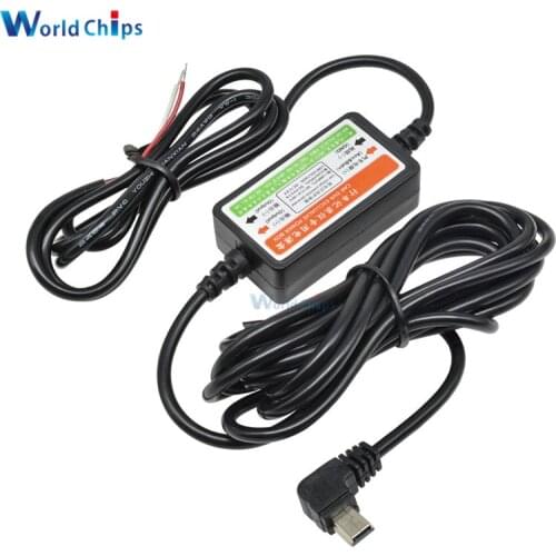 Mini USB Car Charger Cable for car auto Dash Cam Camcorder Vehicle DVR Camera Recorder DC 12V to 5V Hardware Wire Charge