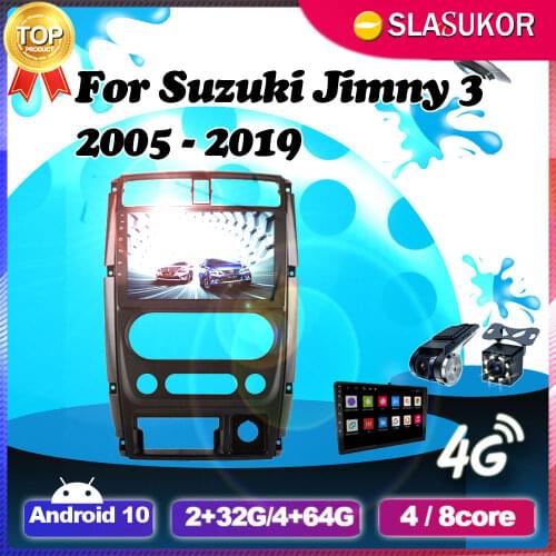 Android 10 Multimedia For Suzuki Jimny 3 2005 2006 2007 2008 2009 2010- 2019 Video Car Radio Navigation Player GPS No 2din DVD