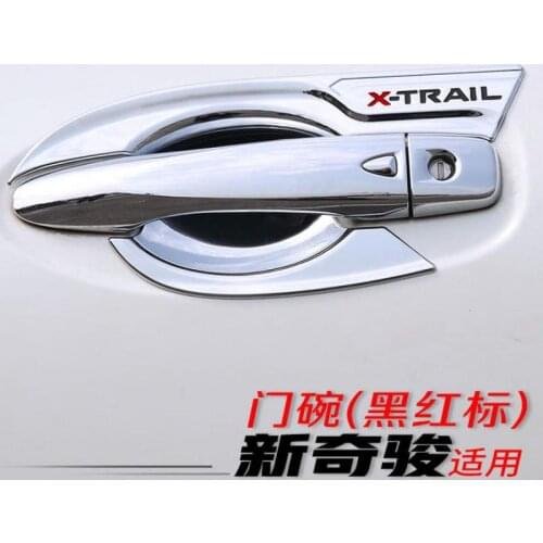 ABS Chrome Car Door Handle Cover Bowl Trim Styling Accessories Fit For Nissan X-trail T32 2014 2015 2016 2017 2018 2019 2020