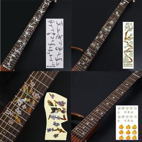 Guitar Fretboard Stickers Cross Inlay Decals Fretboard Sticker for Electric Acoustic Guitar Bass Accessories Ultra Thin Sticker