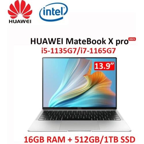HUAWEI MateBook X Pro 2021 laptop i7-1165G7 16GB 1TB 13.9-inch 3K touch screen Ultrabook business notebook computer