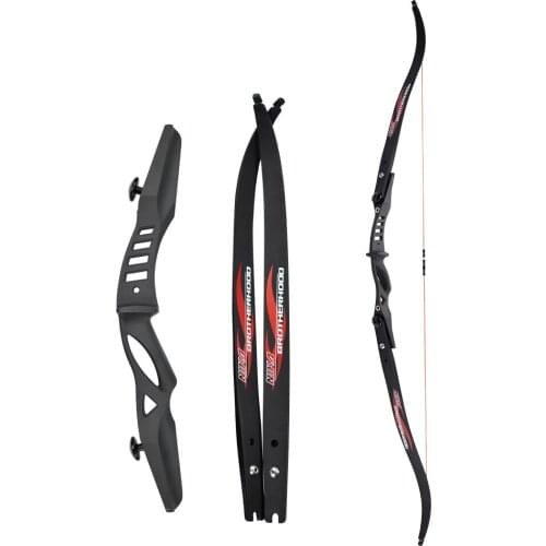 60" Recurve Bow ILF Competition Style Youth Bow 1X Plunger Arm Guard Bow Bag Archery Shooting Free Shipping