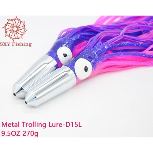 SXY FISHING Metal Trolling Lure Deep sea fishing bait Big Game lure D15L 270g 9.5OZ 10.5inch