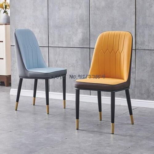 Nordic light luxury dining chair modern home backrest stool simple net red makeup desk nail chair hotel dining table and chair