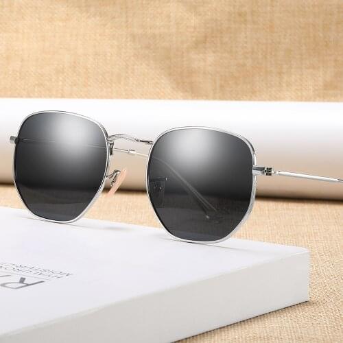 Sunglasses Men Fashion Square Round Brand Designer Unisex Vintage Sun Glasses Polarized UV400 Female Eyewear For Women V3447