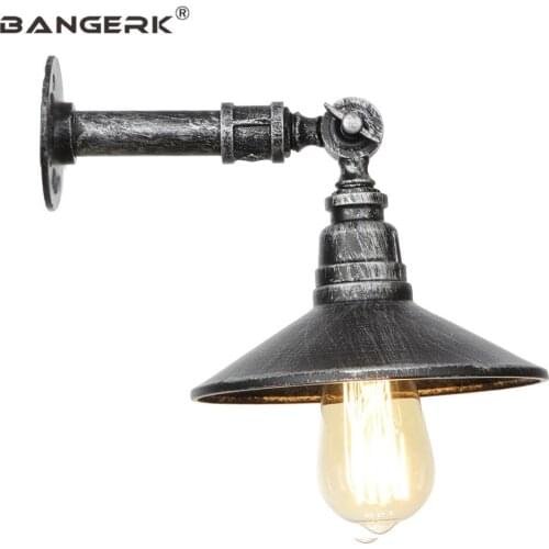 Loft Decor Iron Water Pipe Light LED Sconce Adjust Vintage Edison Wall Lights Fixtures Bedroom Bedside Wall Lamp Home Lighting