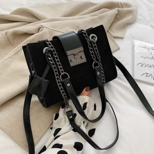 Scrub Leather Crossbody Bags For Women 2019 Small Luxury Quality Shoulder Messenger Bag Female Travel Chain Handbags and Purses
