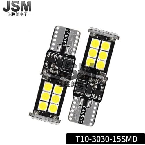 Led T10 3030 15smd Decoding Electrodeless Led Door Lamp, Width Indicator Lamp, License Plate Lamp Led Lights for Car