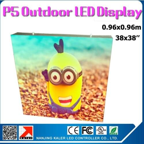 TEEHO 0.96X0.96m outdoor waterproof pdiecasting 5 led display wall high brightness 38 by 38 inches outdoor video led screen p5