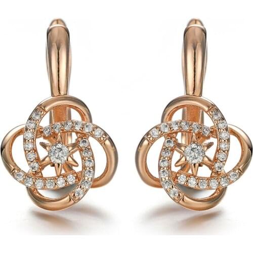 Harong Copper Small Stud Earrings Women Punk Jewelry Wedding Crystal Cute Star Earrings Beautiful Trendy Stud for Girl Party