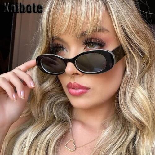 Kaibote S-13020 Retro Womens Sunglasses Oval Frame Quality New Fashion Ladies Sun Eyeglasses Outdoor Wear Glass Protetion UV