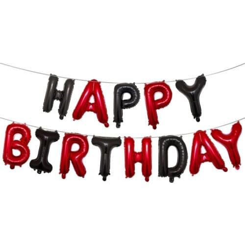 16 inch Happy Birthday Foil Balloons Baby Boy Girl First Birthday 1st One Party Decoration Garland Kids Adult