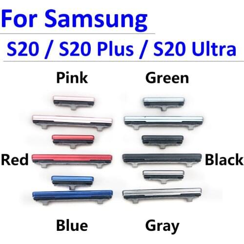 20Pcs/Lot，New For Samsung Galaxy S20 / S20 Plus / S20 Ultra Power Button + Volume Side Button