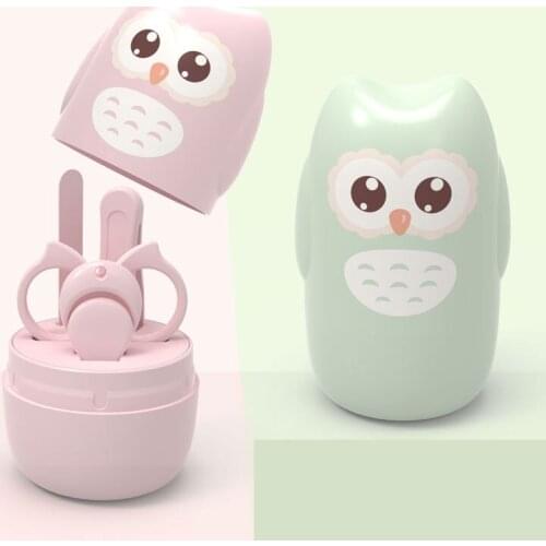 4 In 1 Newborn Baby Nail Care Set Nail Trimmer Kids Safe Portable Nail Clipper Scissor File Tweezer With Box Manicure Kit
