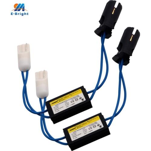 50pcs T10/T15 W5W 194 Error Free Load Resistor Wiring LED Decoder Warning Flashing Canceller Adapter For European Car Lights