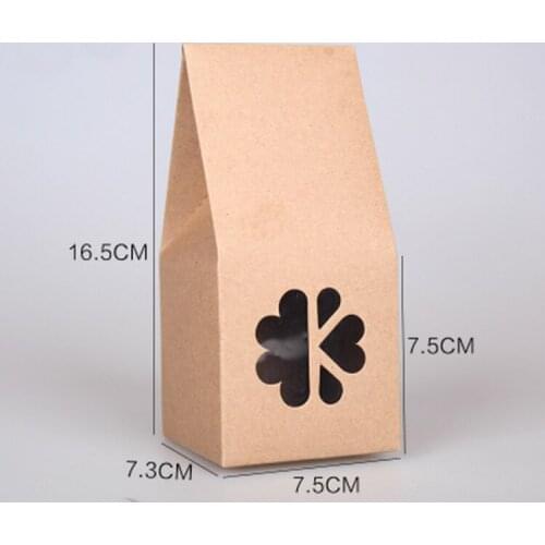 50 x Brown Kraft Paper Wedding Favors Candy Boxes Bomboniera Party Gift Bags Baking Biscuit Box Tea Box Nougat Box Cookies Bag