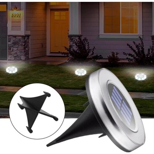 8 LED Solar Lights Home Garden Under Ground Lamp Solar Power Buried Light Outdoor Path Way Garden Decking Yard Lawn Lighting