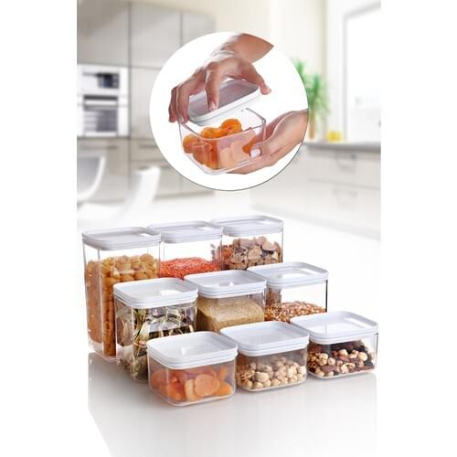 Queens Kitchen 9 Piece Acrylic Storage Set