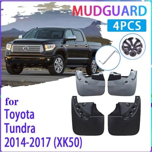 Car Mud Flaps for Toyota Tundra XK50 2014 2015 2016 2017 Mudguard Splash Guard Fender Mudflaps Auto Accessories