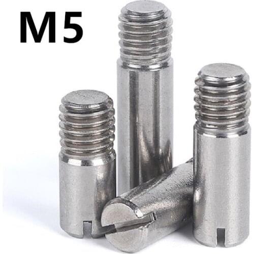 10PCS M5x8/10/12/14/16/20/25/30mm stainless steel GB878 male threaded cylindrical pin slotted cylindrical pin hardware fasteners