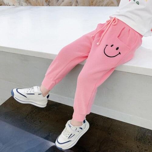 Toddler Girls Pants Embroidery Kids Girls Pants Casual Style Kids Pants Spring Autumn Kids Clothes