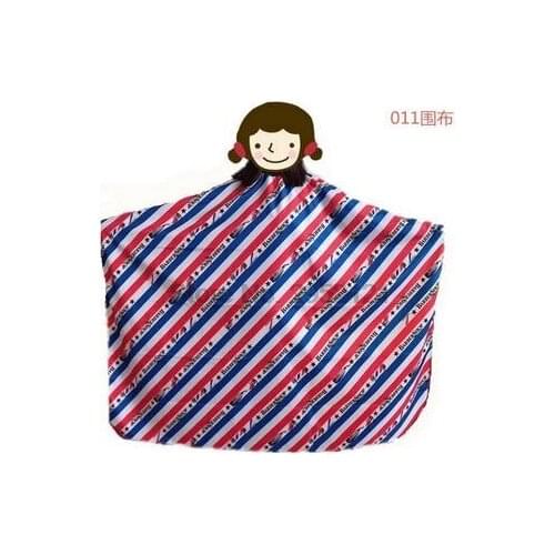 By dhl 50pcs Colorful Pro Salon Hair Hairdressing Waterproof Hair Stripe Cloth Hair Dyeing Gown Anti-static Hair Cutting Styling