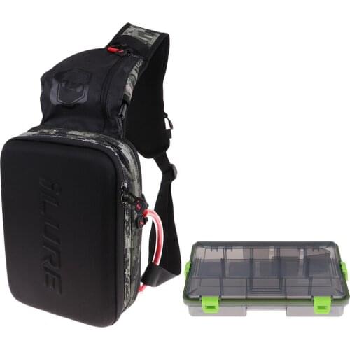 Cost-efficient Fishing Lure Pouch Shoulder Carry Bag with Fishing Tackle Lure Storage Case Box