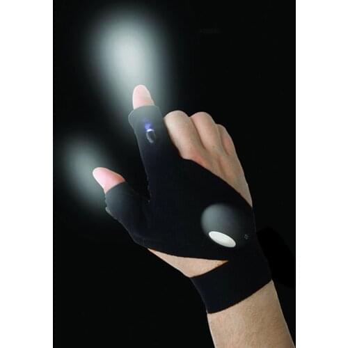 Party lighting decoration Magic Strap Fingerless Glove LED Flashlight Torch Cover Lights Multipurpose flashlight gloves