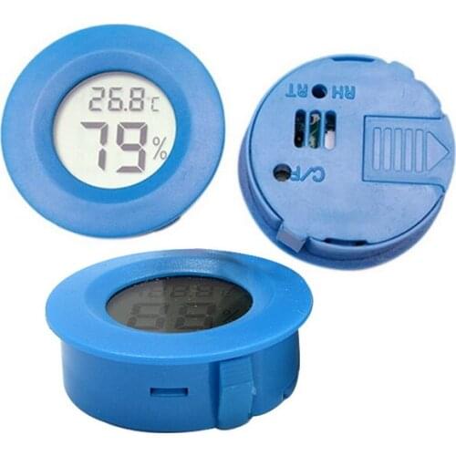 1PC Hygrometer Thermometer Meter LCD Digital Round Colorful Temperature Tester Gauge Aquarium Humidity Detector