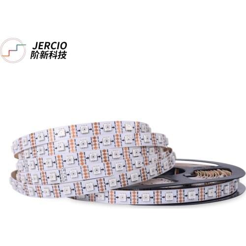 JERCIO SK9822 like APA102C 30/60/144 Dual-signal wires leds/pixel/m;individual addressable led strip IP30 Dc5v