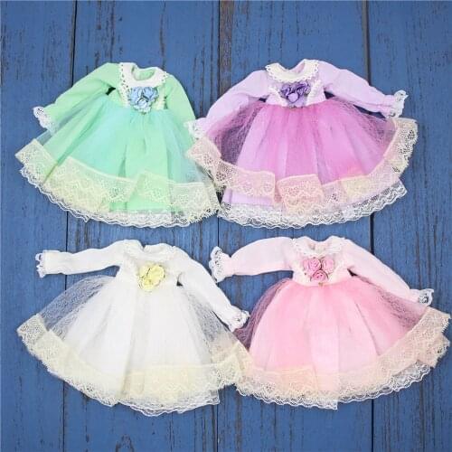 DBS outfit ICY blyth doll flower dress 1/6 bjd clothes toy