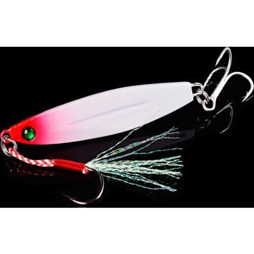 1pcs Metal Jig Bass Fishing Lure Saltwater Bait 7-40g Slow Jigging Lure Hard Artificial Baits Tuna Trolling Fishing Tackle Peche