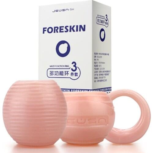 Male Circumcision Ring Glans Sensitivity Reducing Sex Time Delay Men Adult Toys Cock ring For Long Prepuce Penis Stretcher