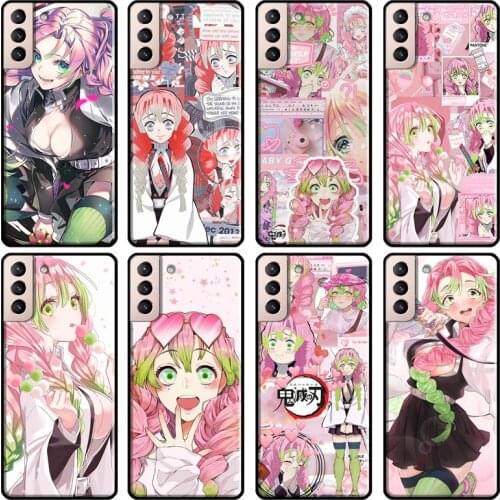 Mitsuri Kanroji Kimetsu no Yaiba Soft Case For Samsung Galaxy S21 Ultra Note 20 Note 10 S8 S9 S10 Plus S20 FE Phone Cover