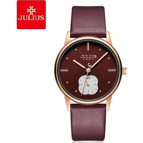 JULIUS Watch JA-1244 Multiple Colors Creative Womens Fantasy Dress Watch 24 Hour Time Latest Designer Wrist Watch