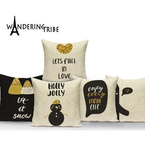 Nordic Style Cushion Cover Linen Simple and Elegant Pillow Cover for Car Sofa Home Room Decorative Throw Pillow Case Dakimakura
