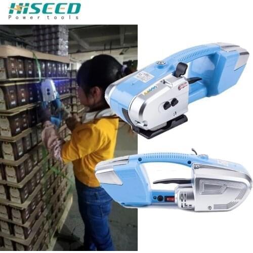 Rechargeable plastic strip binding machine with free buckle package