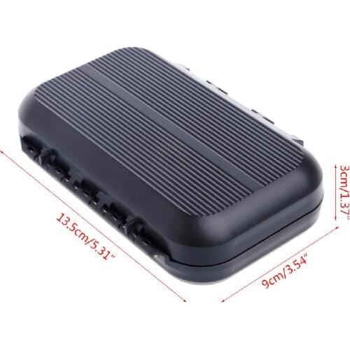 Portable Waterproof Fly Fishing Lure Bait Trout Flies Storage Box Case Container Y51D