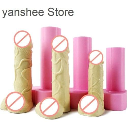 Sexy men silicone penis chocolate cake decorative resin Candle Soap 3D adult lover surprise mens organ mold