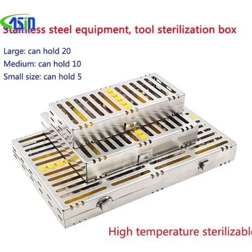 Dental Sterilization Rack Surgical Autoclavable Sterilization Box Dental Cassette File Burs Disinfection Tray Dentist Tools