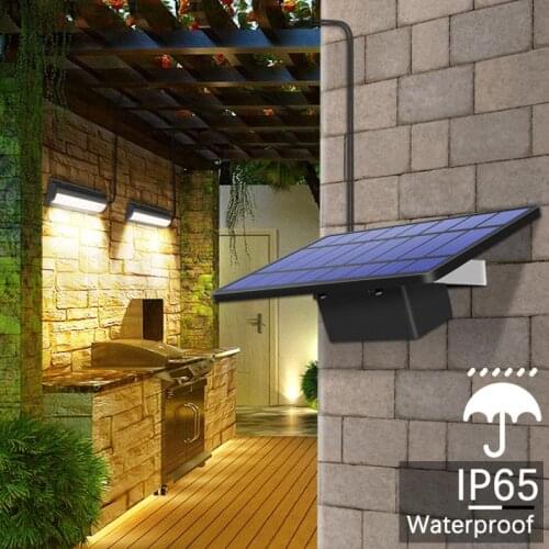 Double Head Solar LED Pendant Light Outdoor Indoor Solar Lamp With Line Warm White/White Lighting For Camping Home Garden Yard