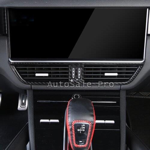 Only Fit For European Car Model) Interior Dashboard Bottom AC Air Outlet Vent Cover Trim ABS 1pcs For Porsche Cayenne 2018 2019