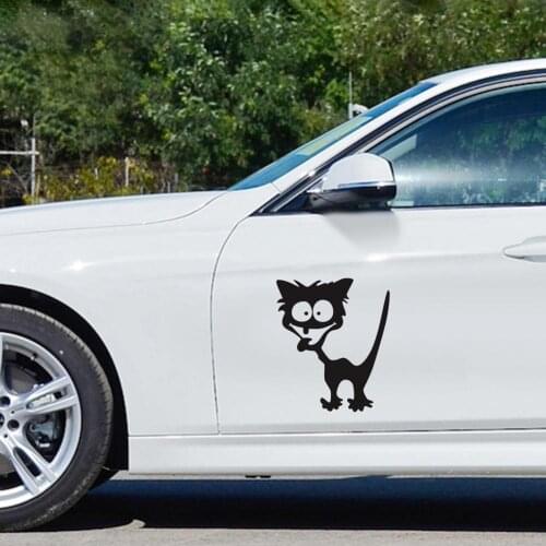 Universal Multifunction Waterproof Funny Cat Pattern Car Styling Trim Sticker Vehicle Decor Accessories