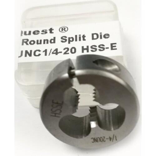 Right Hand Screw HSSE Round Split Die UNC1/4 UNC 1/4 1/4-20 Unified Fine Thread Adjustable dies UNF 1/4-28 UNS 1/4-32 1/4-36