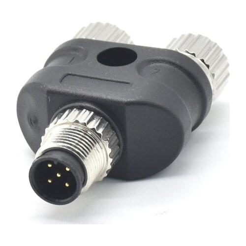 M12 Waterproof Connector Y-type Process Control Shunt M12-5 Core A-type One-in-two-connector