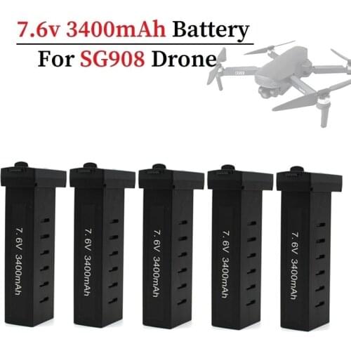 1-5Pcs Original sg908 Spare Battery GPS Drone Self-Stabilizing Gimbal 7.6v 3400mAh Battery Brushless Quadcopter Drones